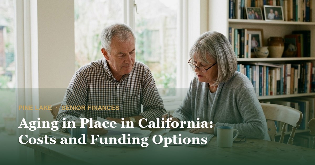 Aging in Place in California: Costs and Funding Options