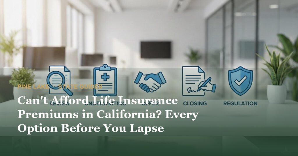 Can’t Afford Life Insurance Premiums in California? Every Option Before You Lapse