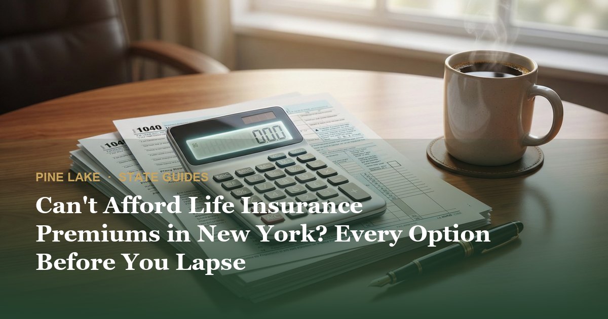 Can't Afford Life Insurance Premiums in New York? Every Option Before You Lapse