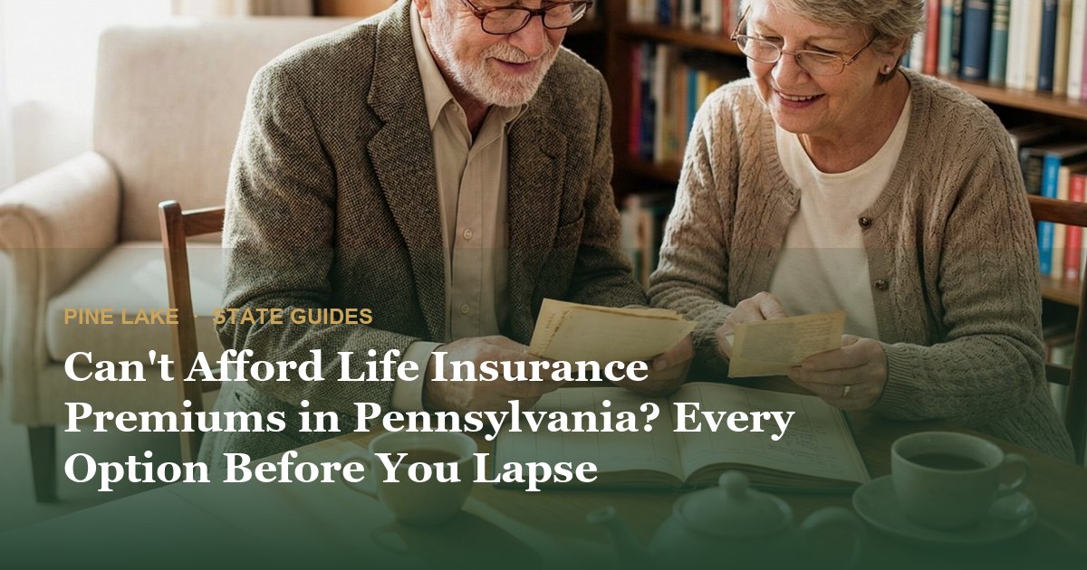 Can't Afford Life Insurance Premiums in Pennsylvania? Every Option Before You Lapse