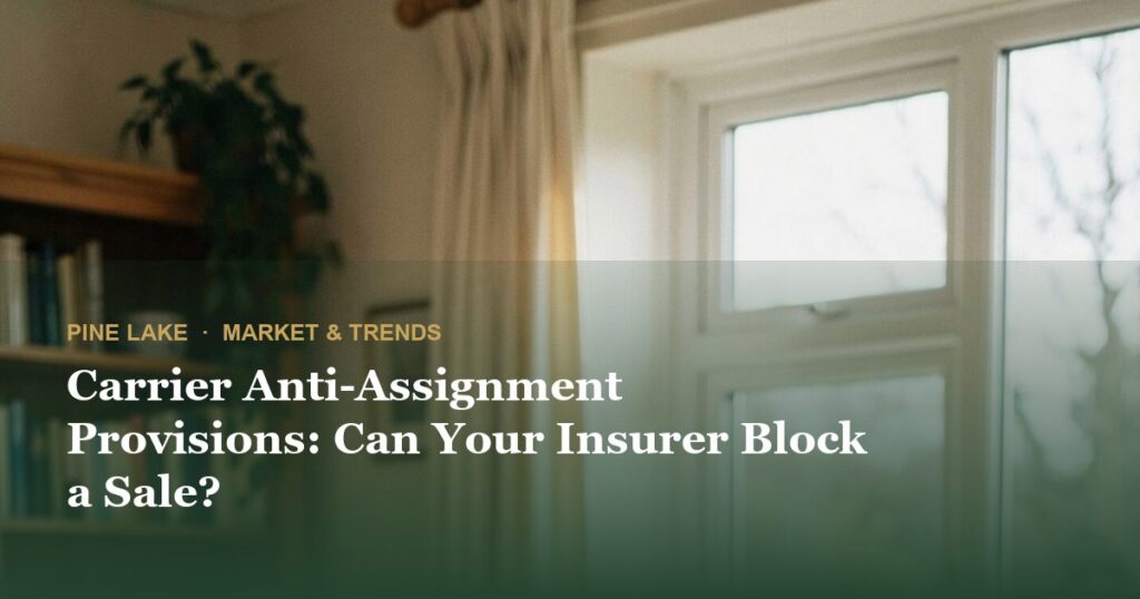 Carrier Anti-Assignment Provisions: Can Your Insurer Block a Sale?