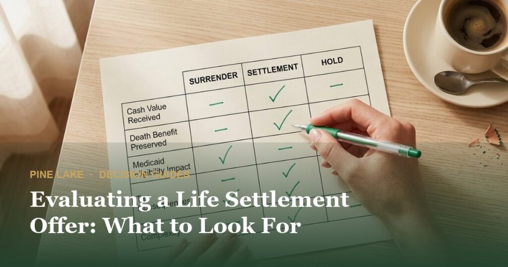 Evaluating a Life Settlement Offer: What to Look For