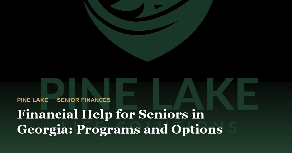 Financial Help for Seniors in Georgia: Programs and Options