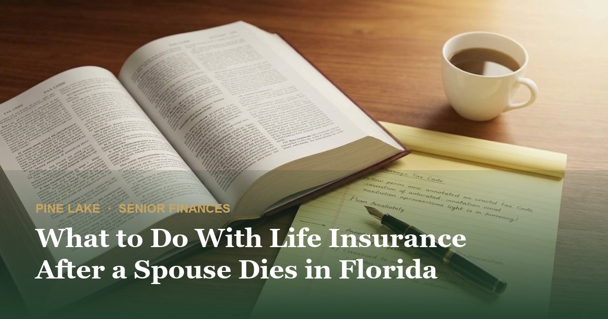 What to Do With Life Insurance After a Spouse Dies in Florida