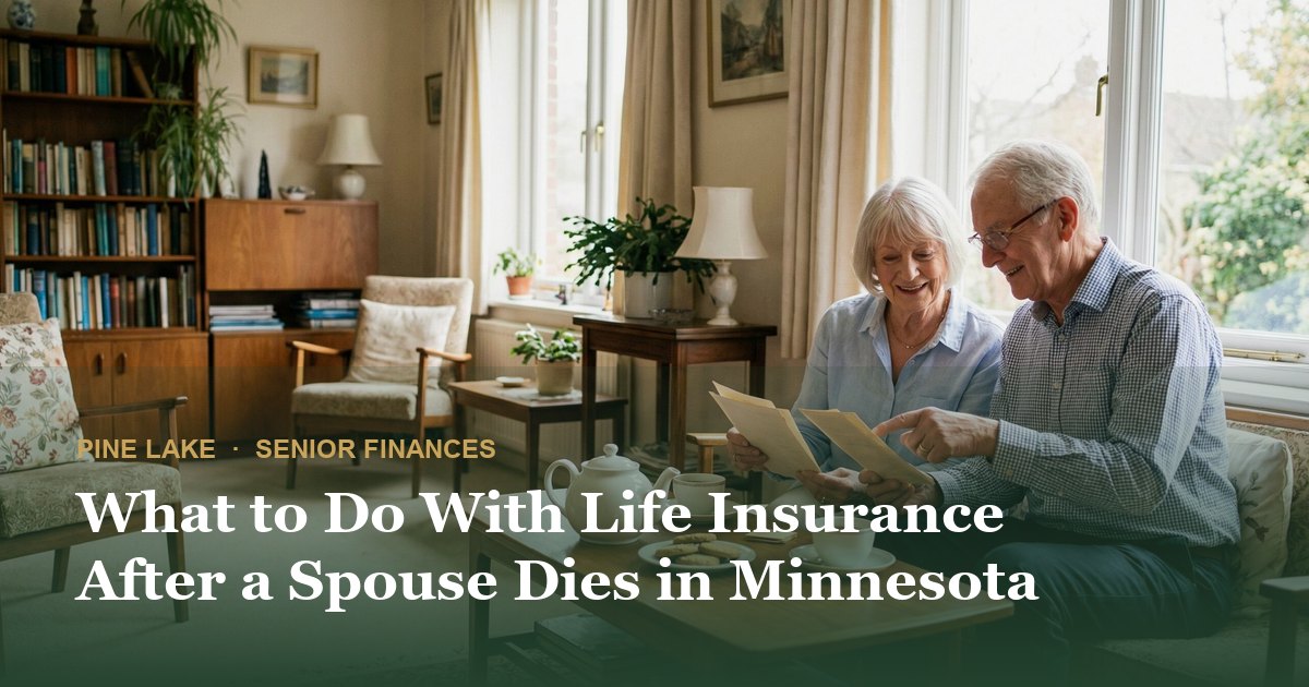 What to Do With Life Insurance After a Spouse Dies in Minnesota
