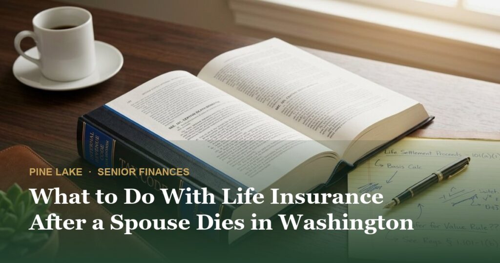 What to Do With Life Insurance After a Spouse Dies in Washington