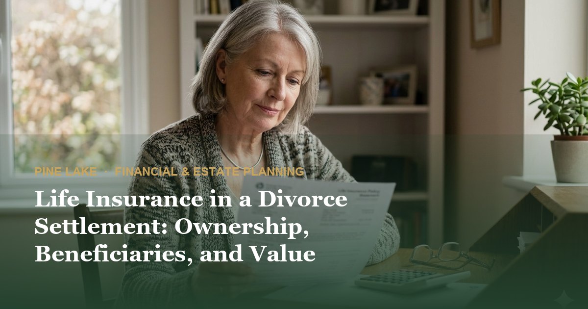 Life Insurance in a Divorce Settlement: Ownership, Beneficiaries, and Value
