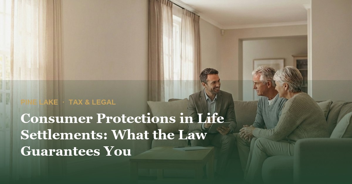 Consumer Protections in Life Settlements: What the Law Guarantees You