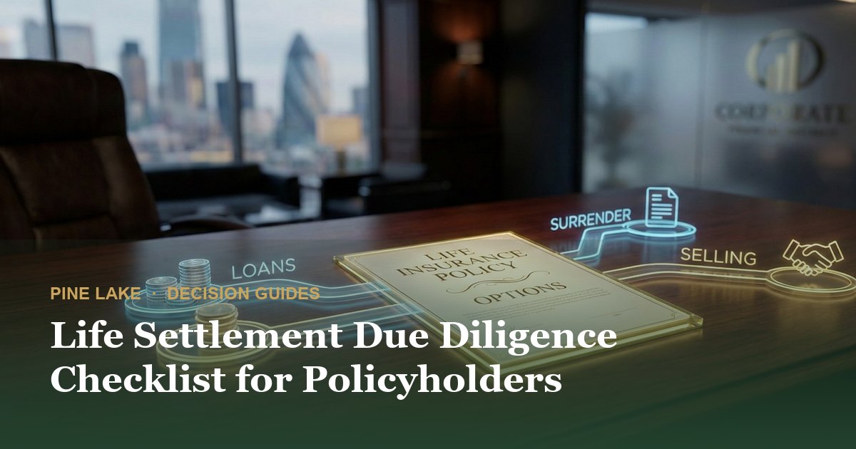 Life Settlement Due Diligence Checklist for Policyholders