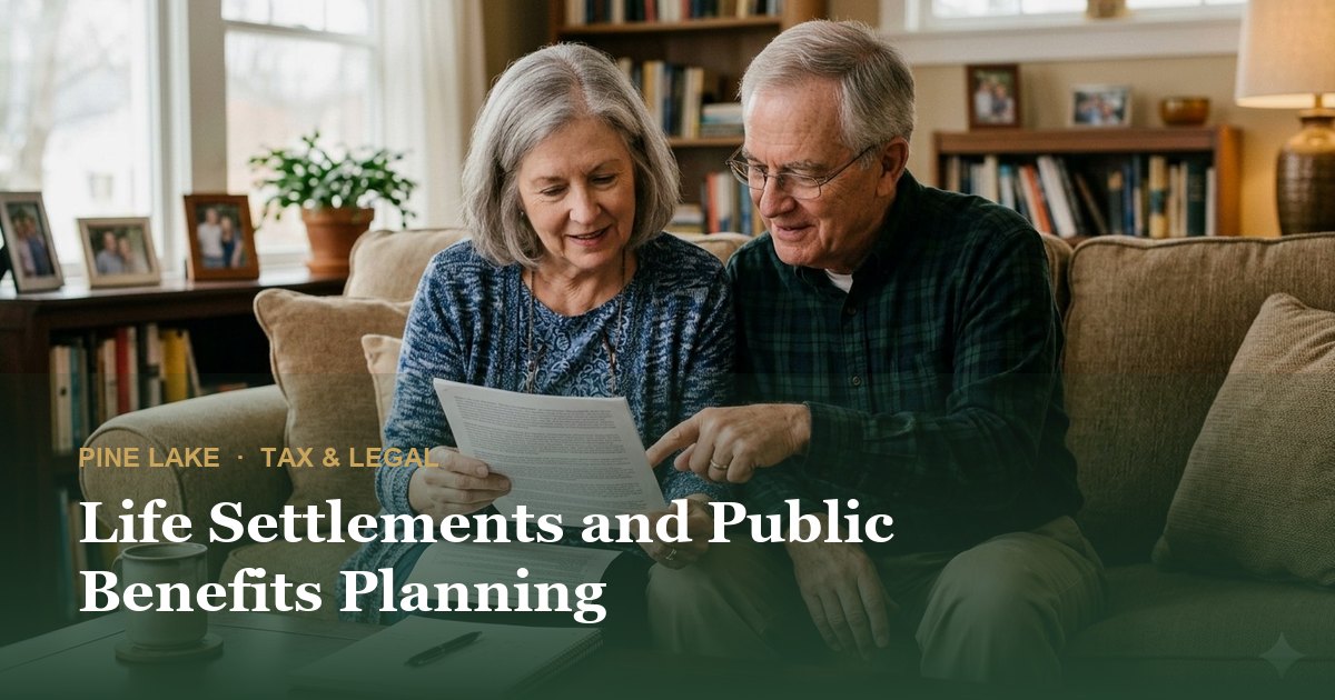Life Settlements and Public Benefits Planning