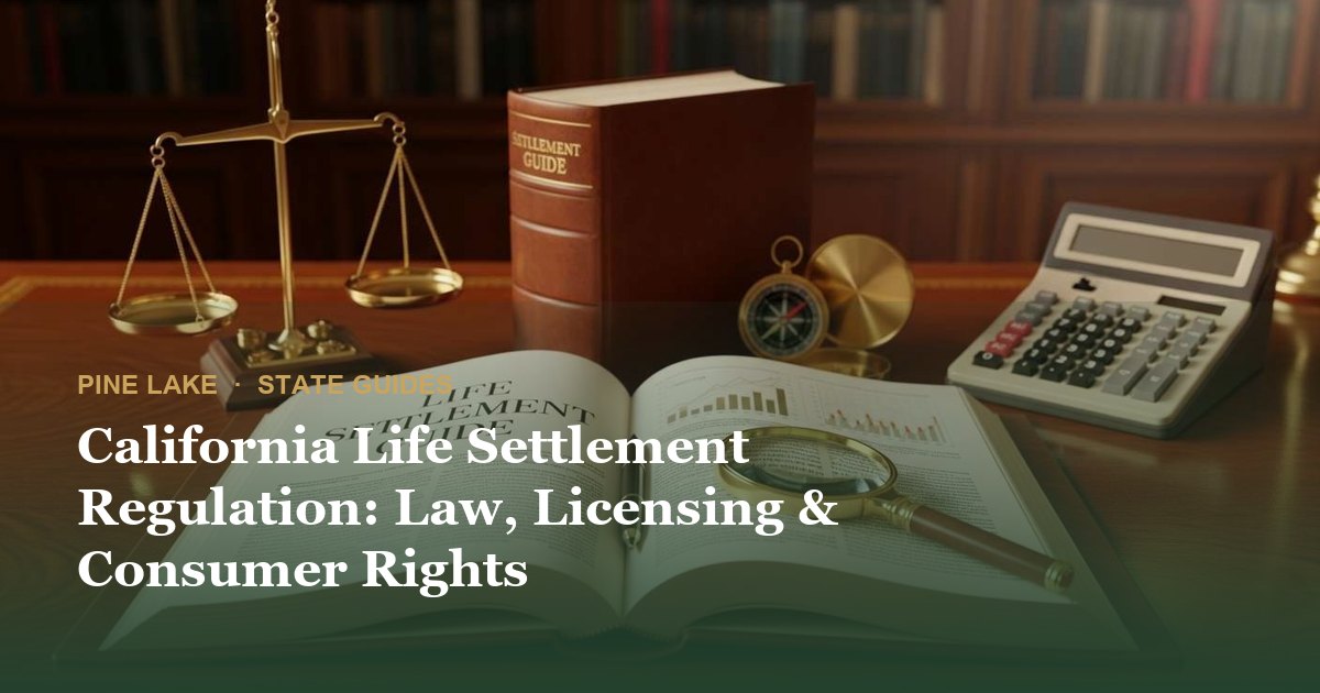 California Life Settlement Regulation: Law, Licensing & Consumer Rights