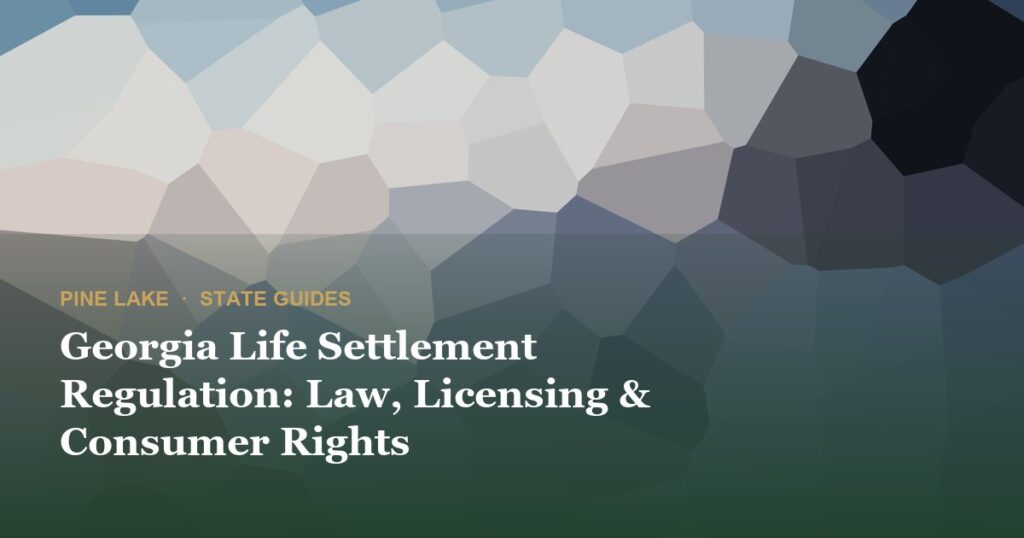Georgia Life Settlement Regulation: Law, Licensing & Consumer Rights