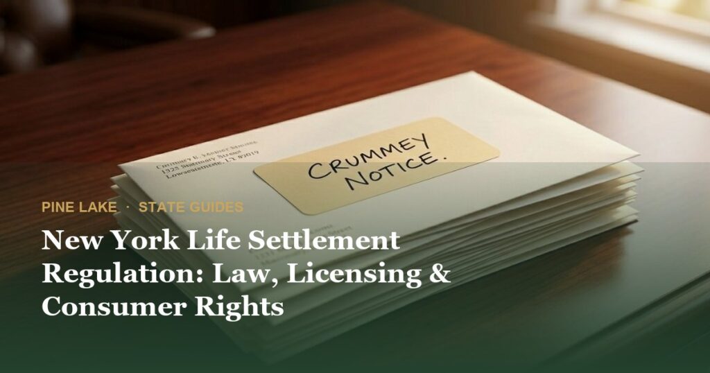 New York Life Settlement Regulation: Law, Licensing & Consumer Rights