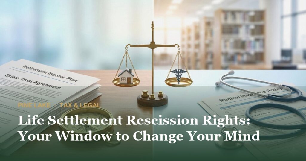 Life Settlement Rescission Rights: Your Window to Change Your Mind