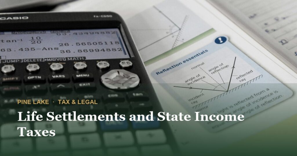 Life Settlements and State Income Taxes