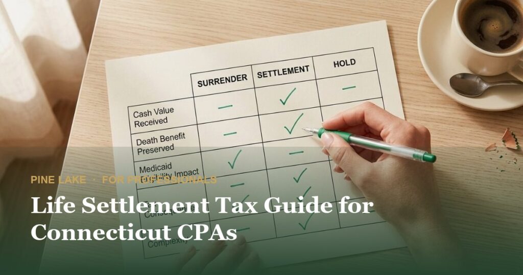 Life Settlement Tax Guide for Connecticut CPAs