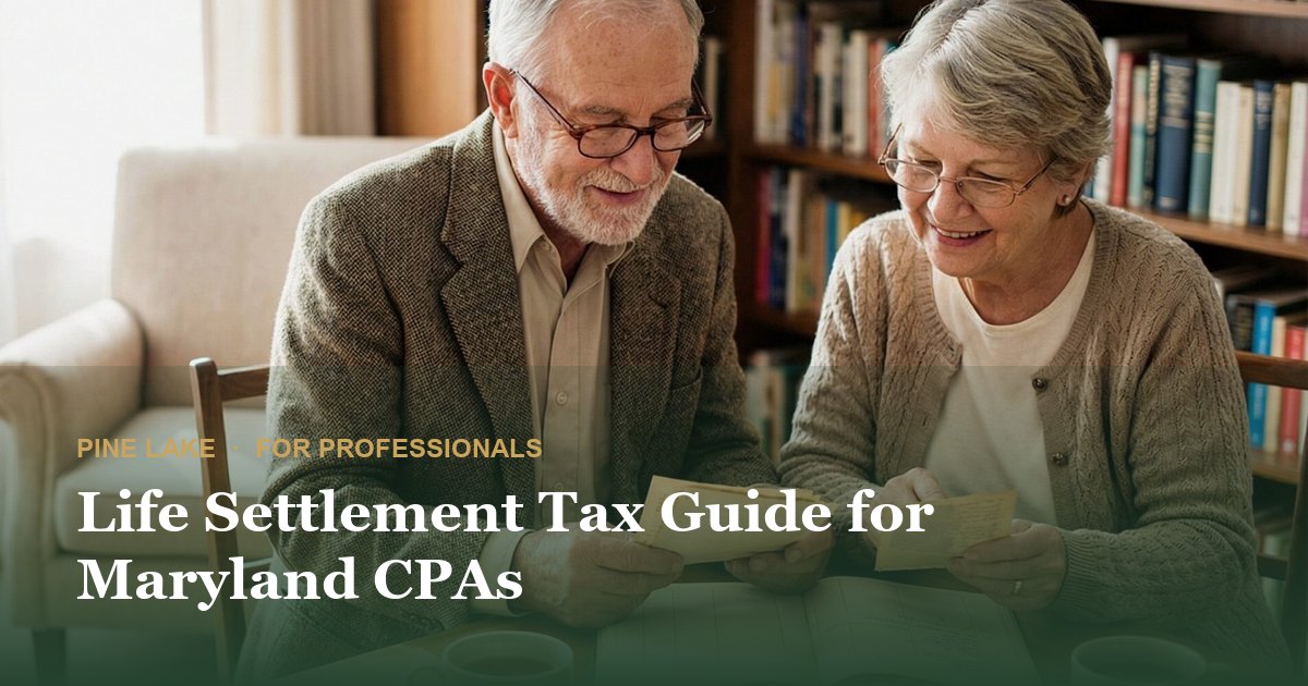 Life Settlement Tax Guide for Maryland CPAs