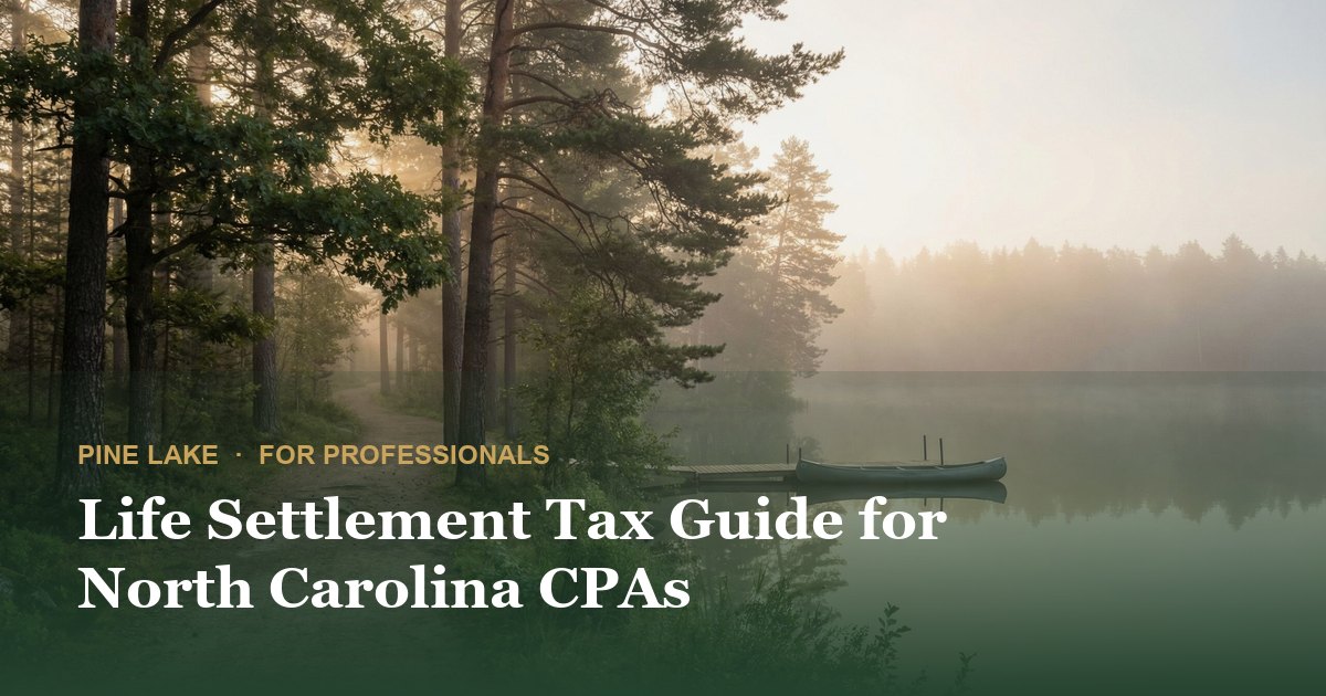 Life Settlement Tax Guide for North Carolina CPAs