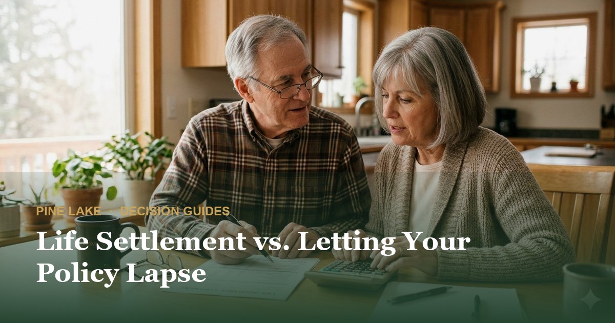 Life Settlement vs. Letting Your Policy Lapse