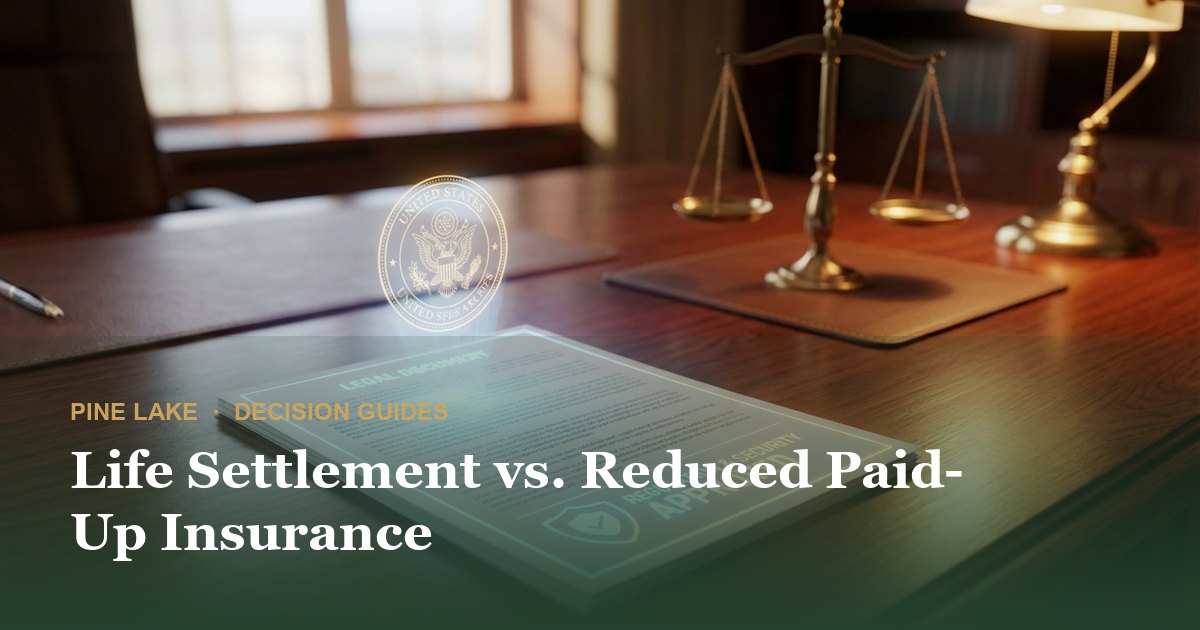 Life Settlement vs. Reduced Paid-Up Insurance