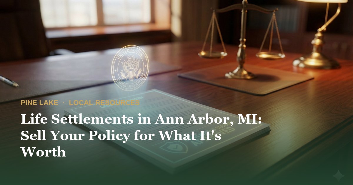 Life Settlements in Ann Arbor, MI: Sell Your Policy for What It's Worth