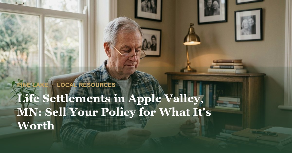 Life Settlements in Apple Valley, MN: Sell Your Policy for What It's Worth