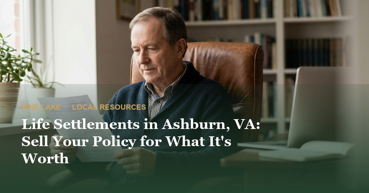 Life Settlements in Ashburn, VA: Sell Your Policy for What It's Worth