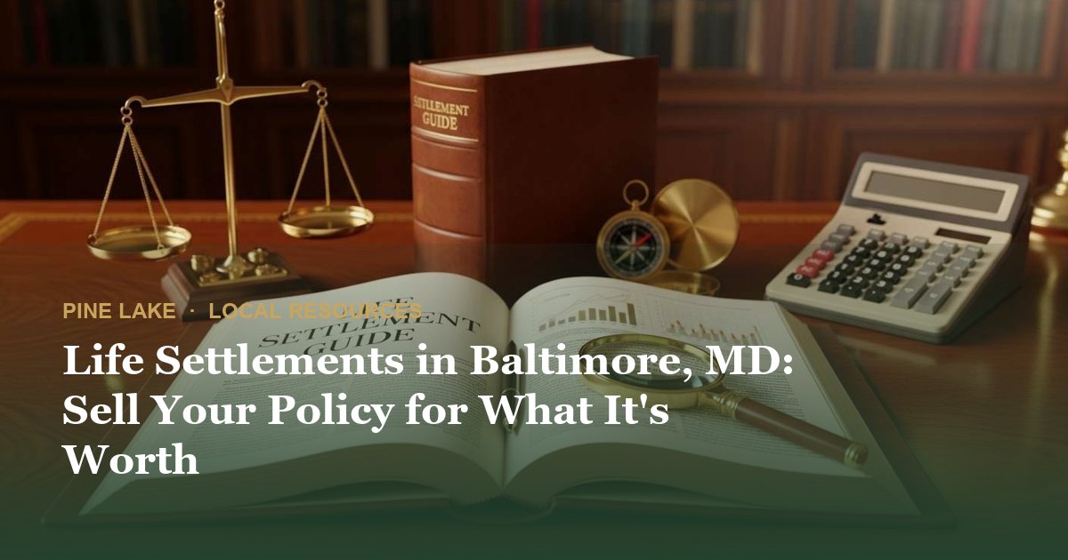 Life Settlements in Baltimore, MD: Sell Your Policy for What It's Worth