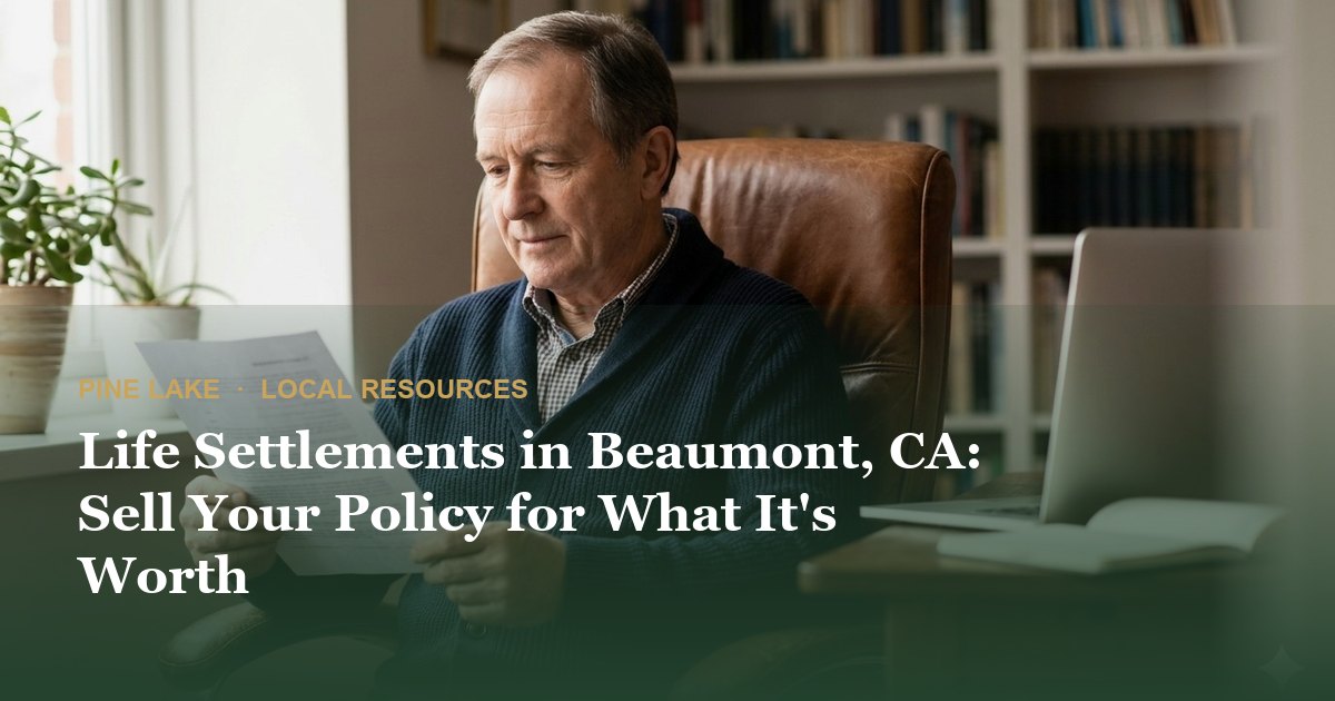 Life Settlements in Beaumont, CA: Sell Your Policy for What It's Worth