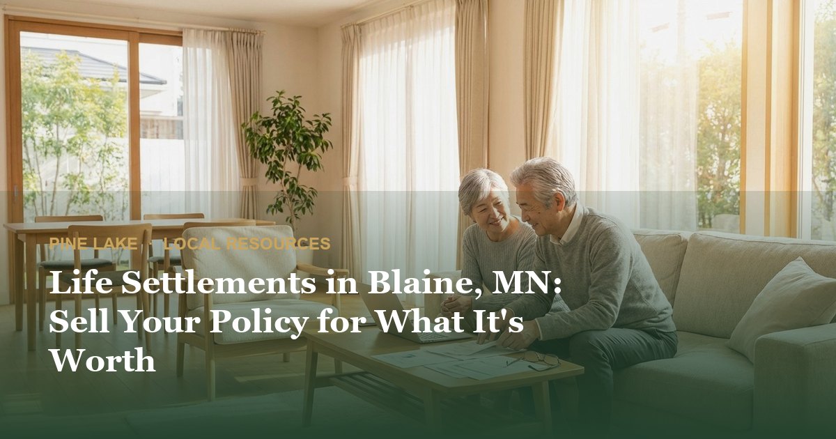 Life Settlements in Blaine, MN: Sell Your Policy for What It's Worth