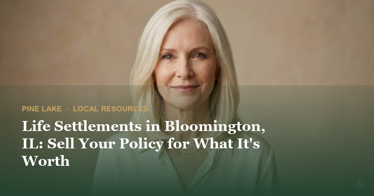 Life Settlements in Bloomington, IL: Sell Your Policy for What It's Worth
