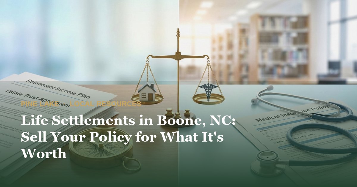 Life Settlements in Boone, NC: Sell Your Policy for What It's Worth