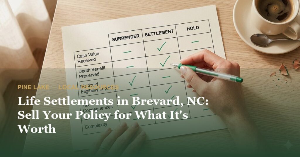 Life Settlements in Brevard, NC: Sell Your Policy for What It’s Worth