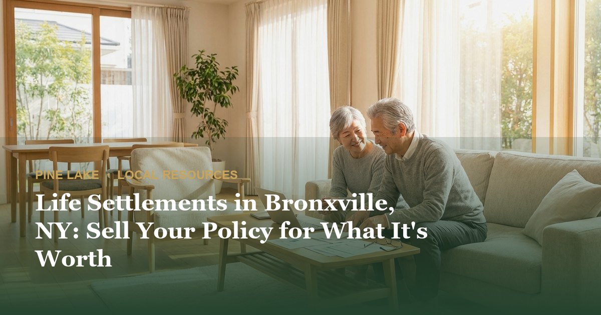 Life Settlements in Bronxville, NY: Sell Your Policy for What It's Worth