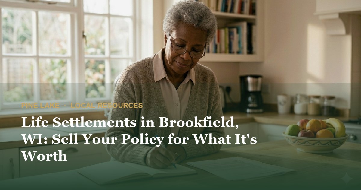 Life Settlements in Brookfield, WI: Sell Your Policy for What It's Worth