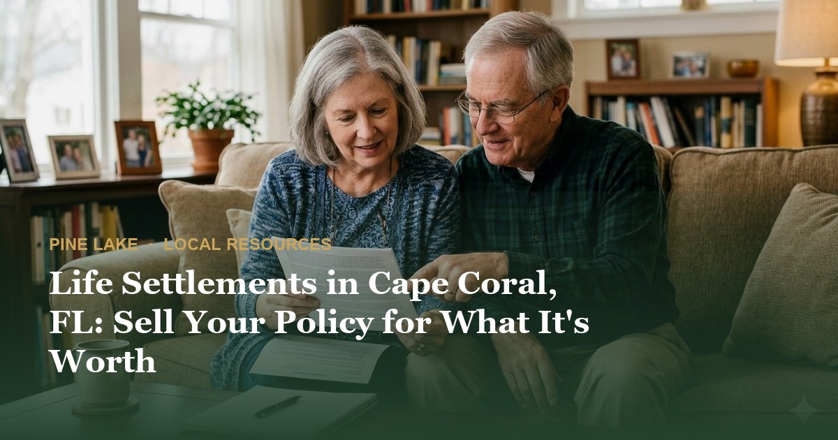 Life Settlements in Cape Coral, FL: Sell Your Policy for What It's Worth