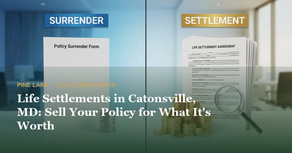 Life Settlements in Catonsville, MD: Sell Your Policy for What It's Worth