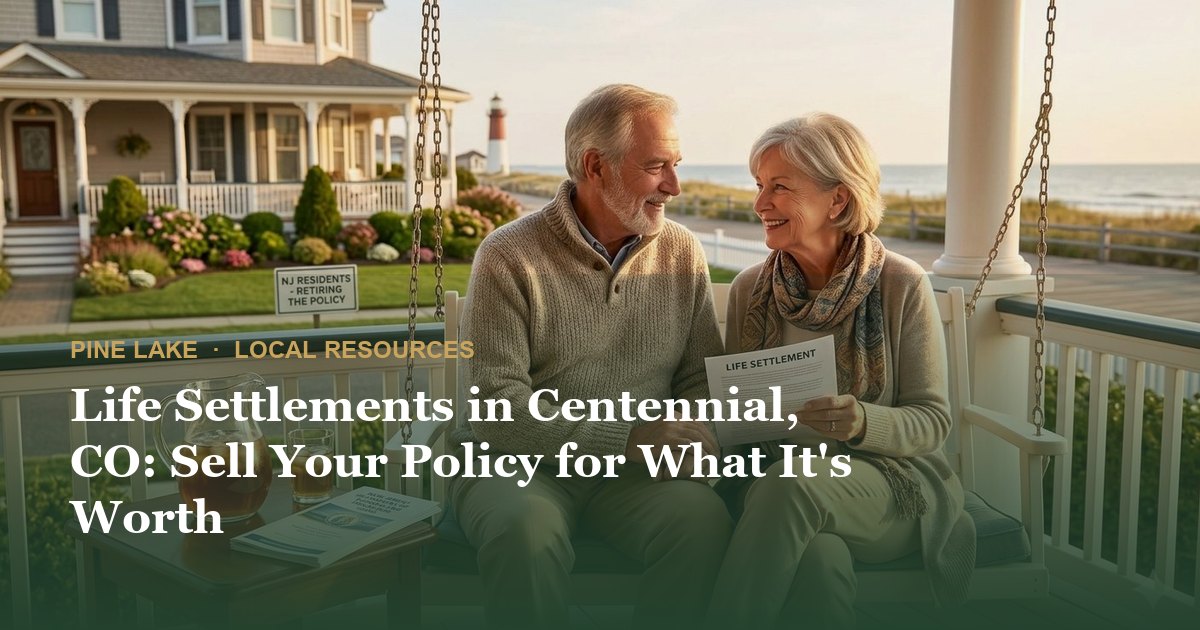 Life Settlements in Centennial, CO: Sell Your Policy for What It's Worth