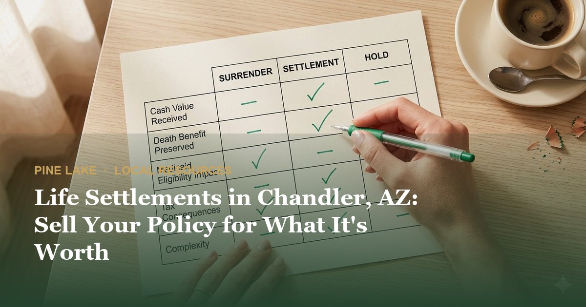 Life Settlements in Chandler, AZ: Sell Your Policy for What It's Worth