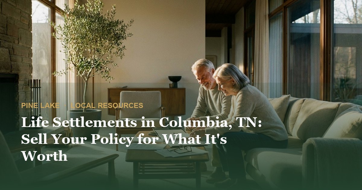 Life Settlements in Columbia, TN: Sell Your Policy for What It's Worth