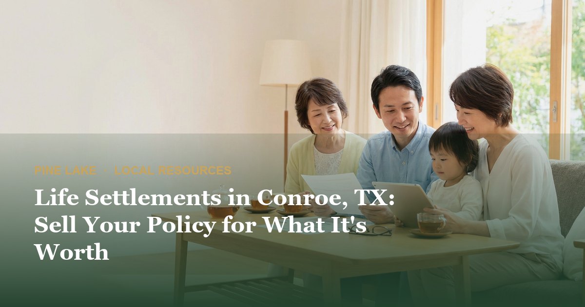 Life Settlements in Conroe, TX: Sell Your Policy for What It's Worth