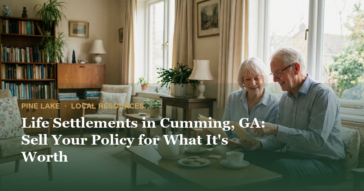 Life Settlements in Cumming, GA: Sell Your Policy for What It's Worth
