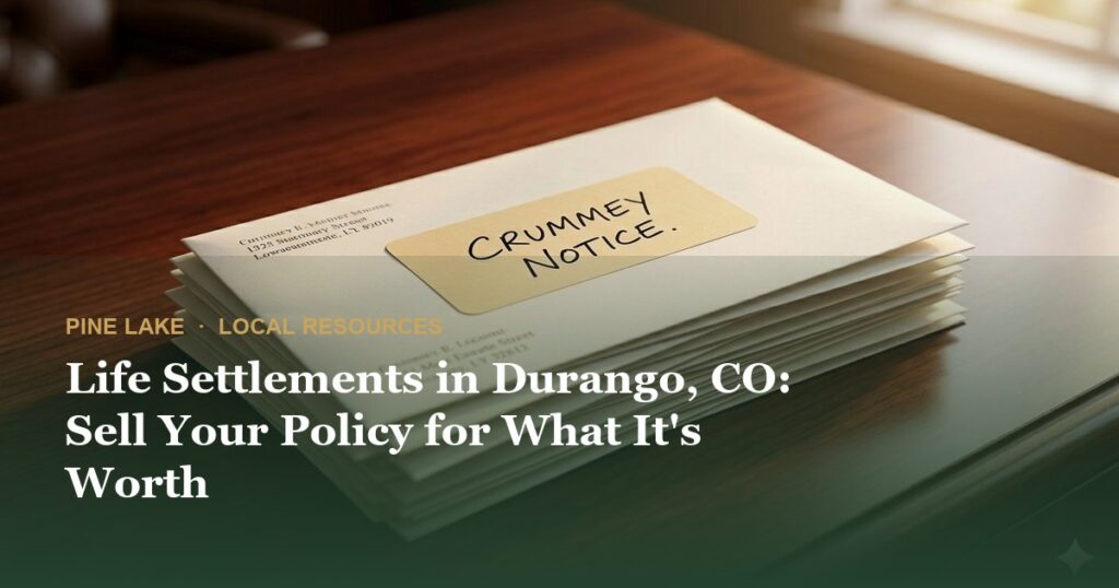 Life Settlements in Durango, CO: Sell Your Policy for What It’s Worth