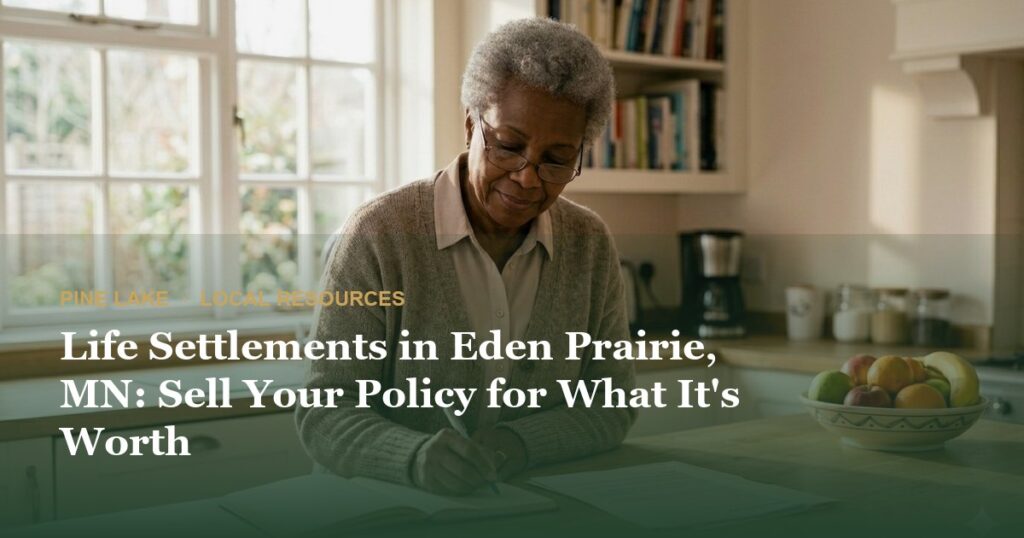 Life Settlements in Eden Prairie, MN: Sell Your Policy for What It’s Worth
