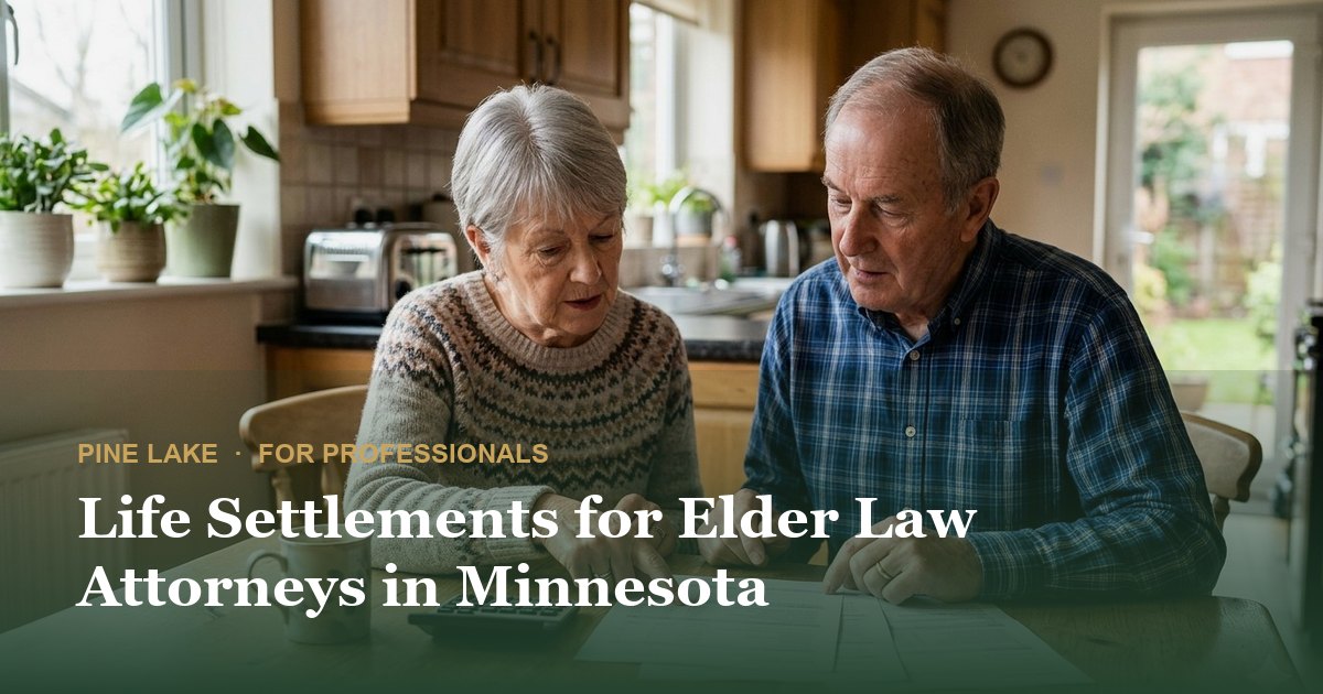 Life Settlements for Elder Law Attorneys in Minnesota