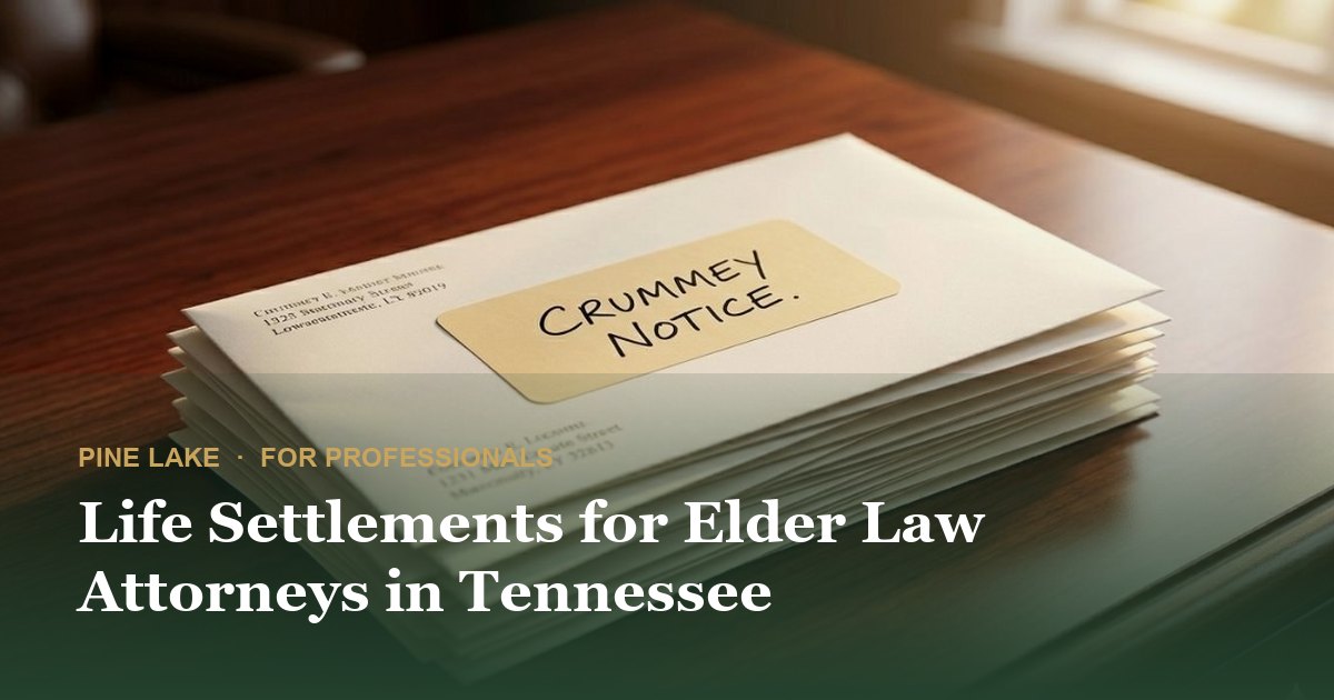 Life Settlements for Elder Law Attorneys in Tennessee