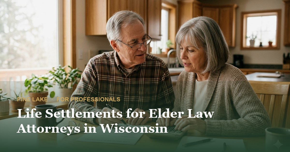 Life Settlements for Elder Law Attorneys in Wisconsin