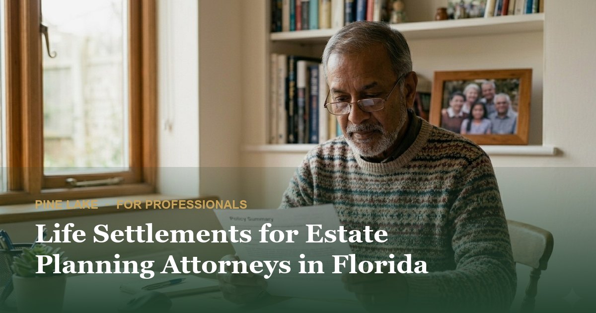 Life Settlements for Estate Planning Attorneys in Florida