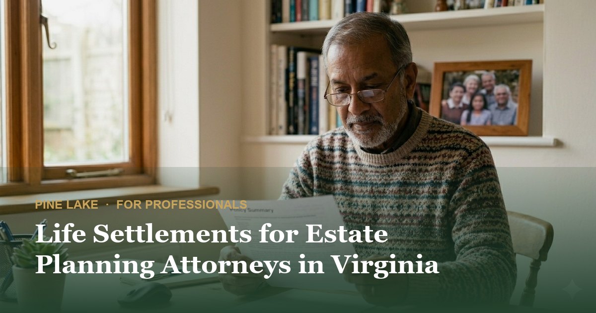Life Settlements for Estate Planning Attorneys in Virginia