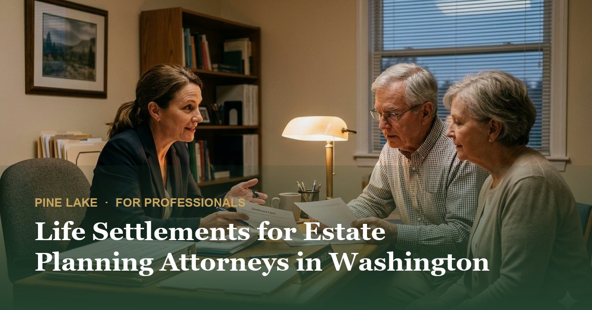 Life Settlements for Estate Planning Attorneys in Washington